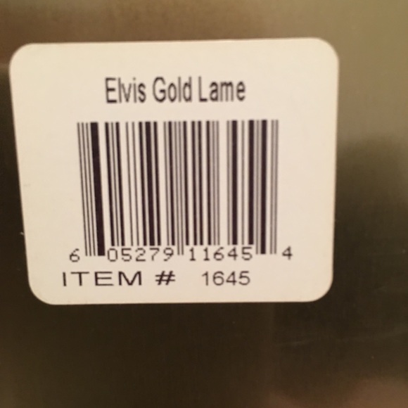 Elvis Gold Lame Suit Metal Sign - Picture 3 of 4